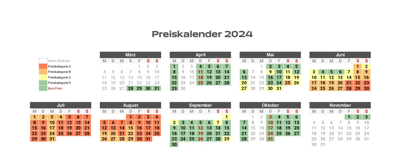 Preiskalender Sassnitz Trelleborg