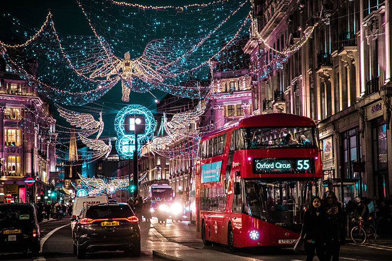 Kerstshoppen in Londen