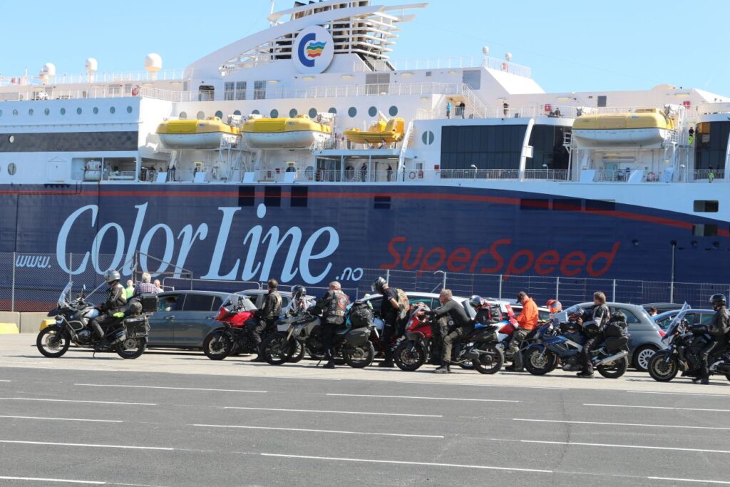 De Super Speed van Color Line in de haven van Kristiansand