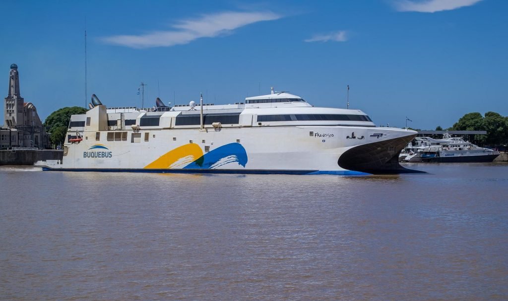 catamaran at speed