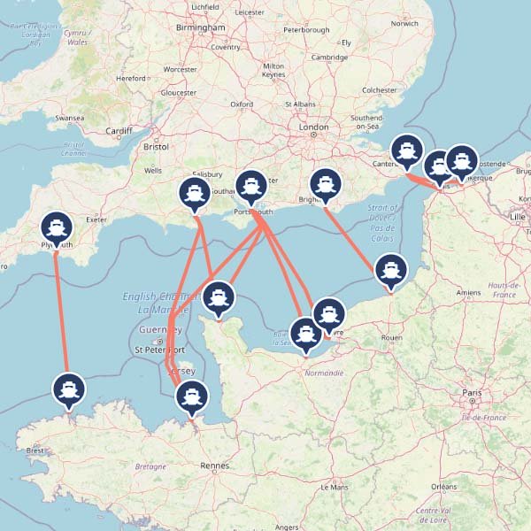 Uk Ferries To France Map United States Map