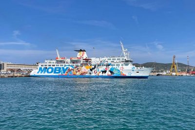 Mobylines ferry in Piombino