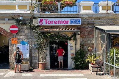Toremar ticket office in Rio Marina