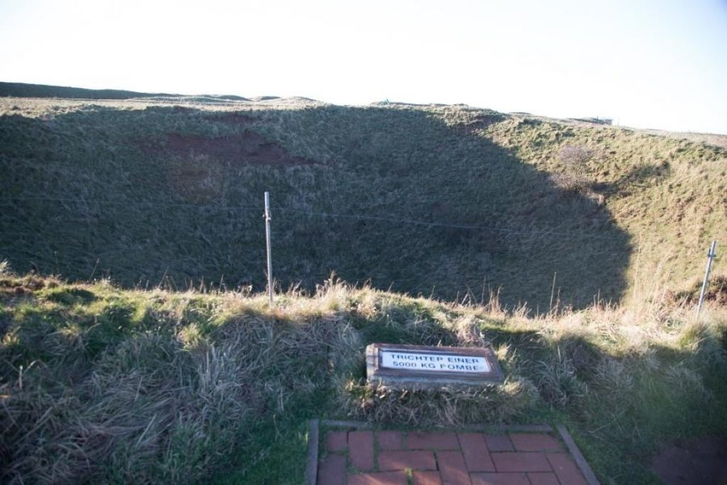 Helgoland bomb crater