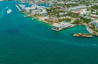 The ferries to Key West mapped