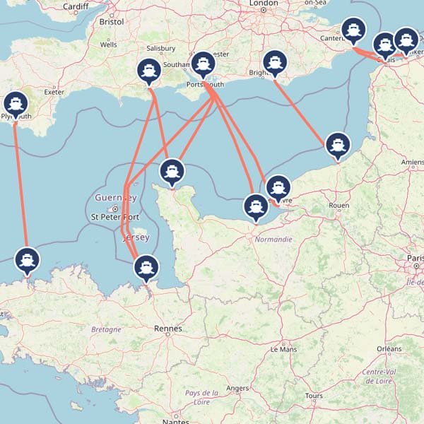 Ferries to France timetables, tickets and background information