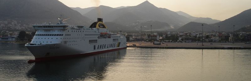 Ferry at the harbor of Igoumenitsa