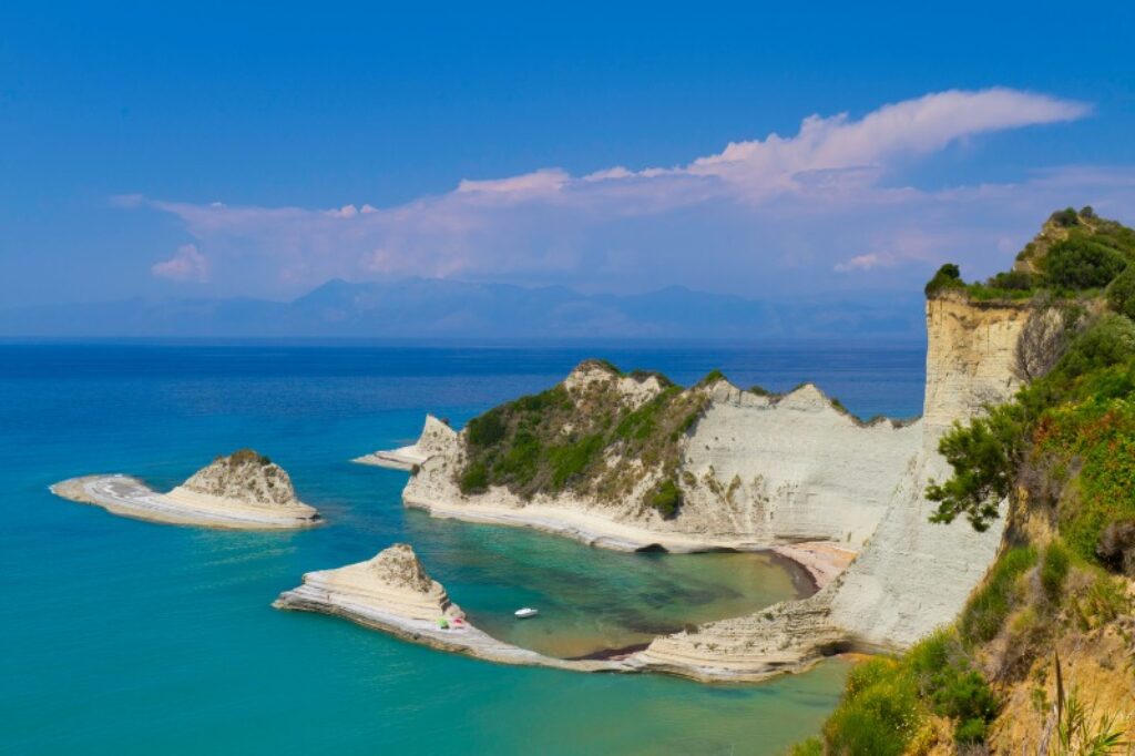 One of the 115 beaches on Corfu