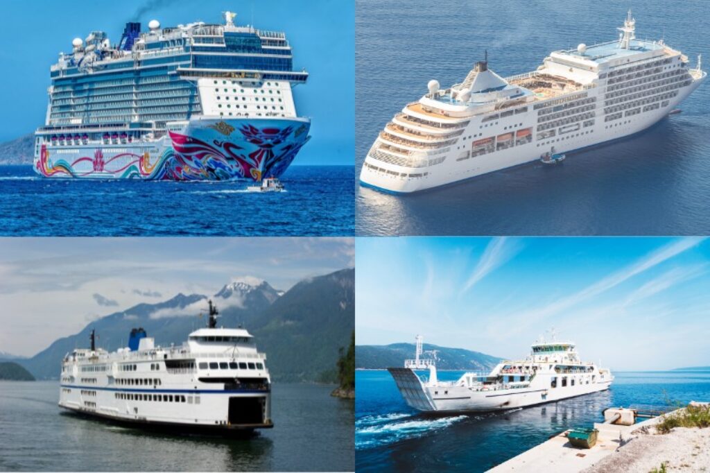 Ferry vs Cruise ships