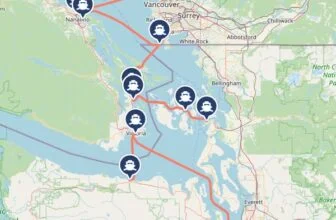 Seattle ferry map