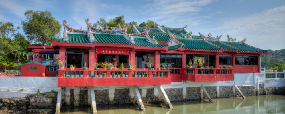 a Temple on Kusu Island on Sinapore's Southern Islands
