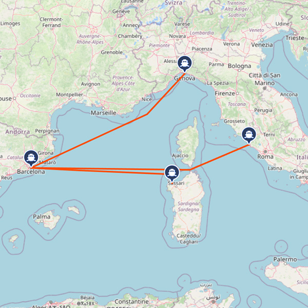 travel from barcelona to italy