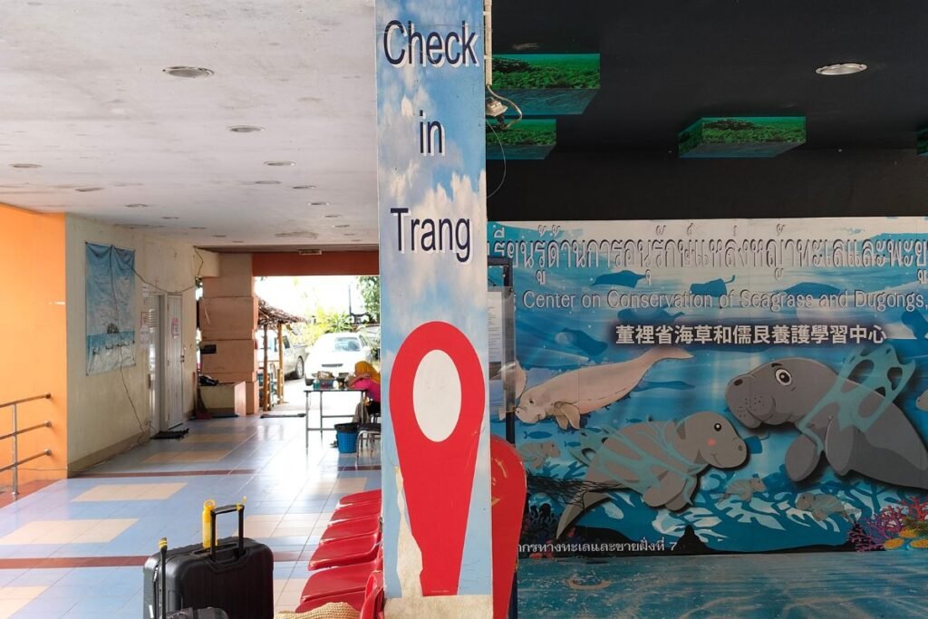The official check in sign