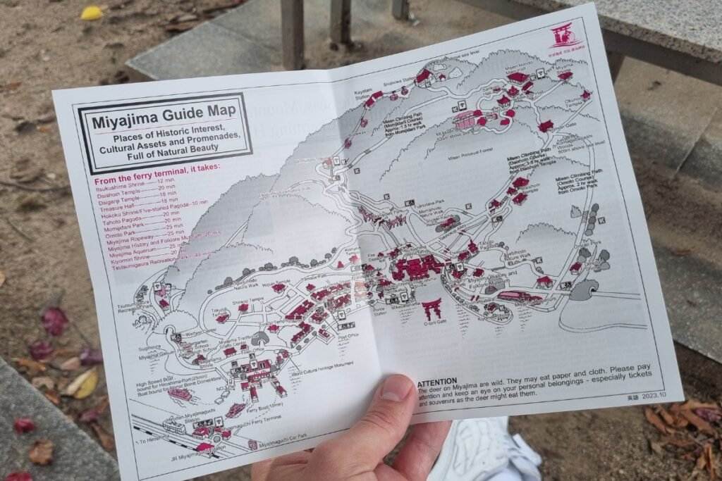 miyajima guide map