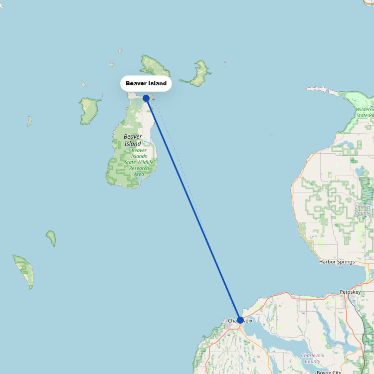 Ferry Routes to Beaver Island
