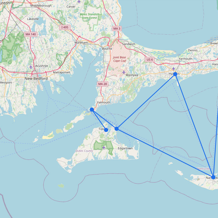 Ferry Routes to Martha's Vineyard
