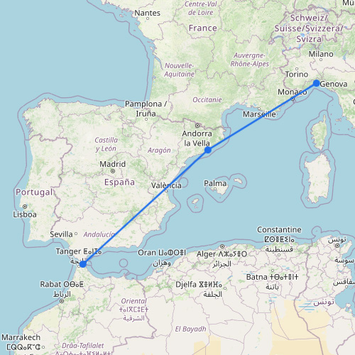 Traghetti dall’Italia verso il Marocco