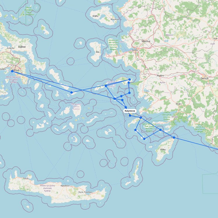 Ferry Routes to Kalymnos