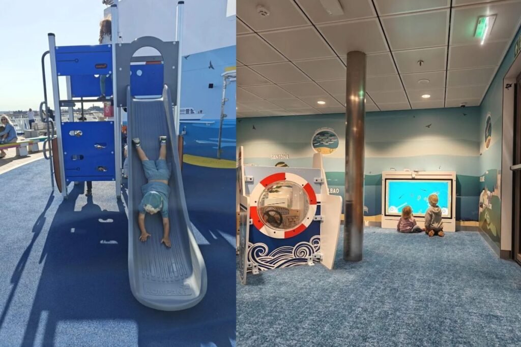 Espace de jeux pour enfants à bord du ferry Brittany Ferries