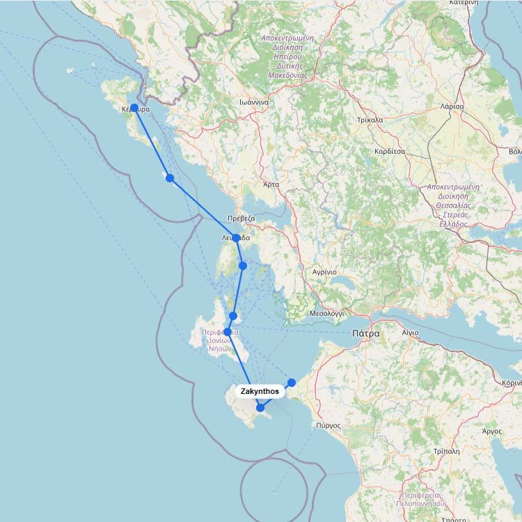Ferry Routes to Zakynthos