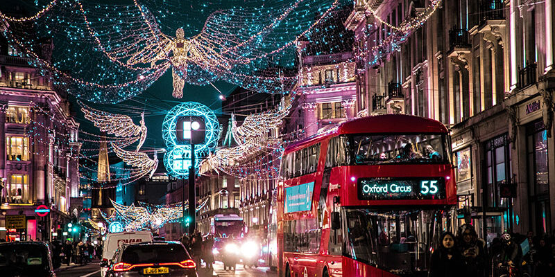 Christmas shopping in London